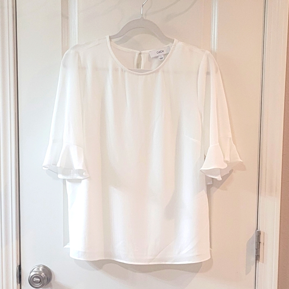 CeCe ruffled top